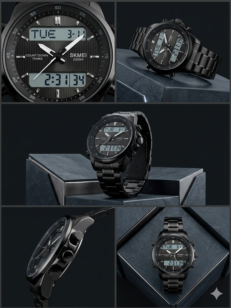 SKMEI 225M Full Black&nbsp;